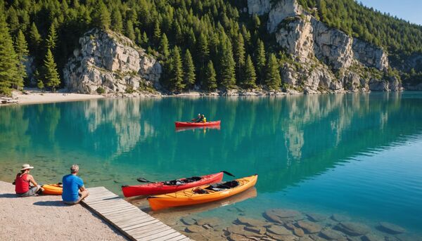 Lac de sainte-croix : baignade, kayak et eaux turquoises avec le camping la farigoulette