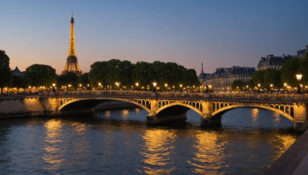 Paris illuminé vu depuis la seine : le charme d'une soirée en bateau